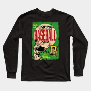 VINTAGE BASEBALL - TOPPS CARDS FULL COLOR STAMPS Long Sleeve T-Shirt